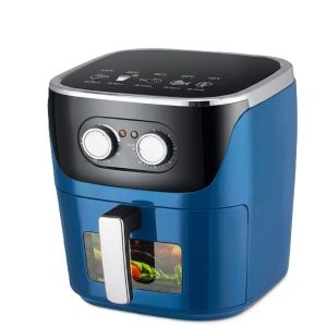 Kashiwa electric air fryer blue with viewing window South Africa buy online Bright Sky Online Shop air fryer SA